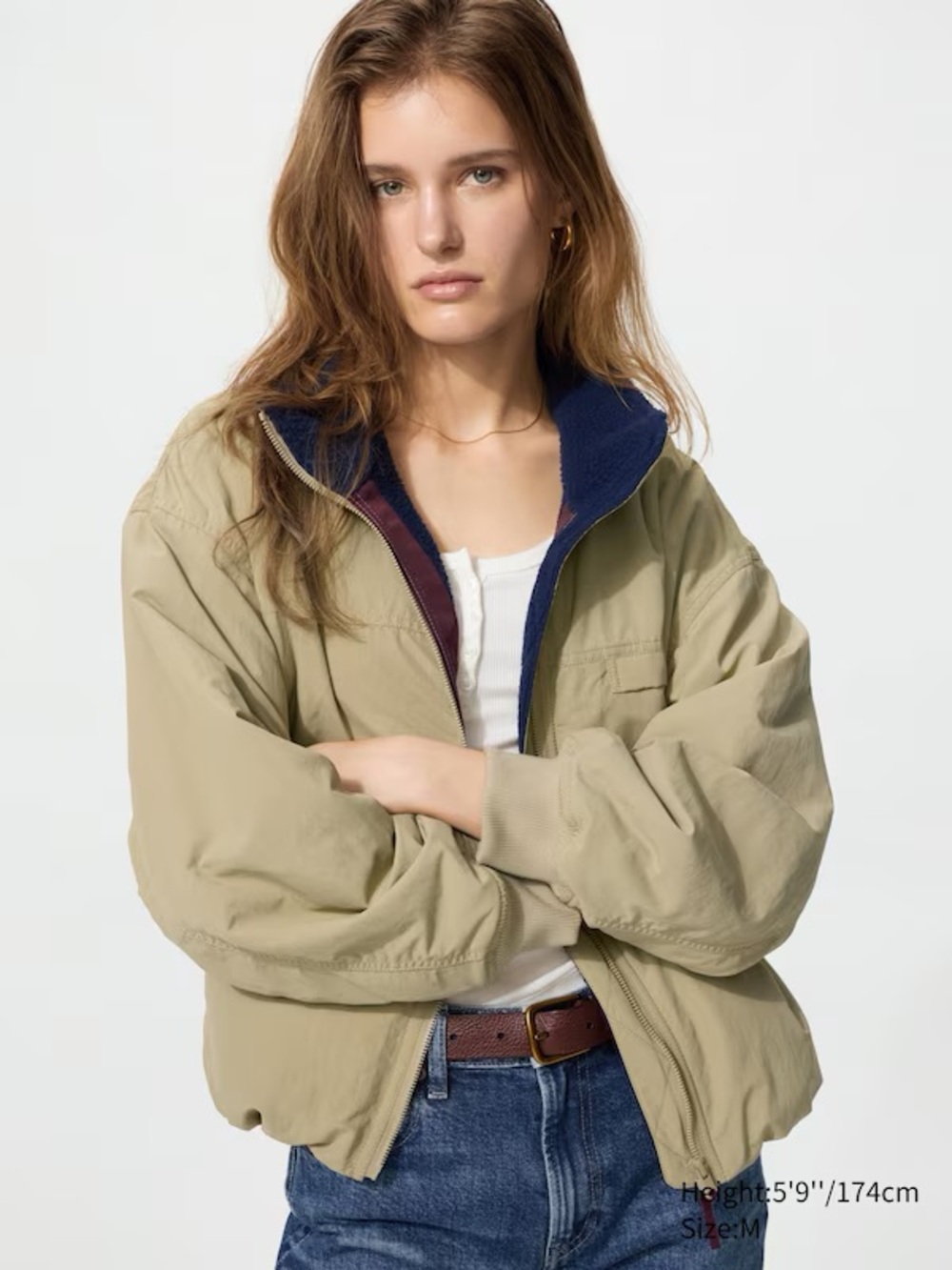 NWT Uniqlo fleece jacket - size L